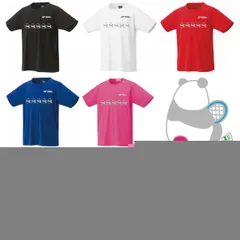 YONEX(ヨネックス) Tシャツ ドライ 半袖 バドミントン【ラインデザイン】【パンダ 休憩中】【16500】【LINE-12】練習用 練習着 レッド