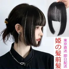 東京直送 前髪ウィッグ 人工毛ウィッグ かつら前髪 ウィッグ 薄毛対策 かつら つけ 自然 ウィッグ女性 姫の髪前髪
