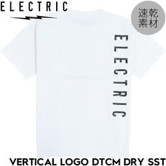 ELECTRIC エレクトリック 半袖Tシャツ ドライ 吸湿速乾 UVカット 接触冷感 防蚊 VERTICAL LOGO DTCM DRY S/S TEE E25MT02 WHT 日本代理店正規品のサムネイル