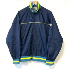 80s！90s！ヴィンテージ！日本製◎(^w^)b Champion products チャンピオンプロダクツ ナイロン100% ジップアップ トラックジャケット ウインドブレーカー シャカシャカ スポーツ 運動 練習 ランニング ネイビー メンズ サイズ O