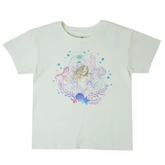 メンズ レディース Tシャツ 【クリックポスト対応可】 DISNEY LITTLE MARMAID SEA SISTERS TEE ディズニー リトルマーメイド シーシスターズ 半袖 Tシャツ オフ白 アイボリー 男女兼用 アリエル 人魚姫 キャラT 古着