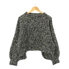 【美品】  I Love Mr Mittens / アイラブミスターミトンズ | × BEAUTY&YOUTH ダイヤモンド クルーネック ニット プルオーバー | M/L | グレー系 | レディース