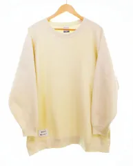 ダブルタップス WTAPS 21AW × Champion チャンピオン CREW REVERSE WEAVE リバースウィーブ クルーネック アイボリー C8-U037 スウェット ベージュ Lサイズ 103MT-2600