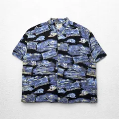 90s〜BIG DOGS 総柄シャツ半袖シャツ 4X