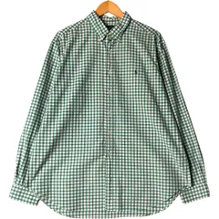 古着 ラルフローレン Ralph Lauren CLASSIC FIT 長袖 ボタンダウンチェックシャツ メンズXL相当/eaa581442