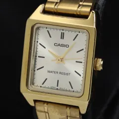 稼働 カシオ 5361 LTP-V007 スクエア QZ シルバー文字盤 レディース腕時計 TKD 2000000 NSK