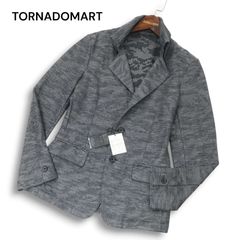 TORNADO MART 七分袖ジャケット イタリアンカラージャケット グレー系