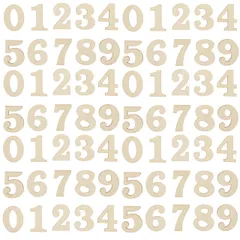 新品 Tofficu 木製 時計 数字 Diy用 100個セット 装飾用 ウッド数字 木製アラビア数字 時計の文字に最適 学校 オフィス 壁掛け用 軽量 再利用可能