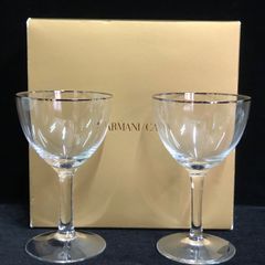 未使用 アルマーニ カーサ ARMANI CASA ワイングラス ペア ノベルティ 非売品 箱入り