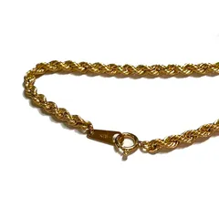 Ｋ18　18金　イエローゴールド 中空　パイプロープチェーンネックレス　60cm　12ｇ　3.0ｍｍ　男性にも