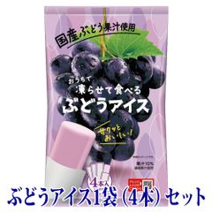シャーベット アイス おやつ おうちで凍らせて食べるアイス ぶどう 1袋（4本入）メール便 お取り寄せグルメ ポイント消化