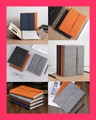 【スタッフおすすめ！】ALLMIRA システム手帳 a5 6穴 PUレザー 革 リング ノート バインダー 手帳カバー a5サイズ 三つ折り リフィル付き メモ帳 カード収納 ビジネス手帳 ルーズリーフ手帳 (ブラウン)