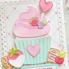 カッティングダイ　カップケーキ　アイスクリーム