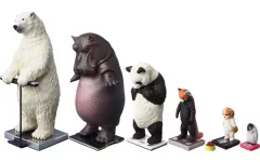 【中古】トレーディングフィギュア 全6種セット 「タニタ×パンダの穴 今日は何キロ?」