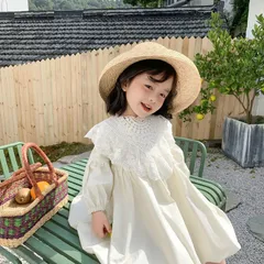 子供服 ワンピース 女の子 卒園式 女の子 子供 ワンピース 子供ドレス 入学式 セレモニードレス お宮参り 付け襟 レース 韓国子供服 プリンセス ワンピース 白ワンピース 幼児 ピアノ 発表会 キッズ 長袖 可愛い お姫様風 jiangge02