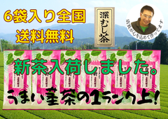 新茶入荷しました‼︎!全国 送料無料   新茶 母の日 緑茶 お茶 メルカリのリピーター様からのお声で作りました。美味しい水出しも作れます 深蒸し白折（茎茶）100g✕6袋セット