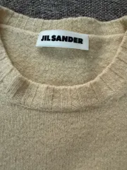 希少 美品 JIL SANDER ウール ノースリーブ デザイン ニット ベスト JIL SANDER(ジルサンダー) ニットベスト J22FB0106 アイボリー