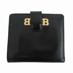 極美品　BALLY バリー コンパクトウォレット　二つ折り財布　ブラック　レザー 極美品 BALLY バリー コンパクトウォレット 二つ折り財布