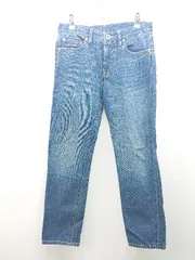 ◇ URBAN RESEARCH DOORS 無地 ウォッシュ加工 シンプル デニムパンツ サイズ36 インディゴ レディース E  【1310130010008】