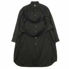 コムデギャルソンオムプリュス2022aw ノマド期　かぶりジャケット黒　試着のみ 自由に生きるノマドへの憧れ 縮絨と色をまとった「コム デ
