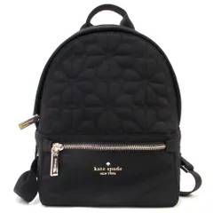 【新品 未使用】Kate spade ケイトスペード アウトレット バックパック リュックサック スペードフラワーキルティング スモール KK158 001