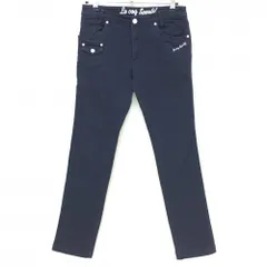 ルコックゴルフ パンツ ネイビー ロゴ白 ストレッチ  レディース 11 ゴルフウェア le coq sportif