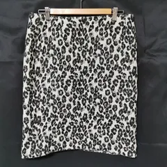 #anc タルボット Talbots スカート 12 ヒョウ柄 タイトスカート アイボリー グレー レディース [876420]