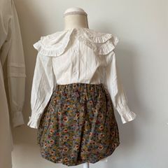 【送料無料】SALE中　海外子供服　女の子　フリル襟＋バルーンパンツ　セットアップ