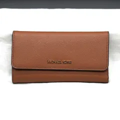 【正規新品】マイケルコース　三つ折り長財布　本革　JET SET TRAVEL　ライトブラウン