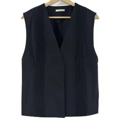 ⭐︎お値下げ中⭐︎LE PHIL ライトボンディングジレ　黒 ◇ライトボンディングノースリーブジレブラウス（ベスト）｜LE