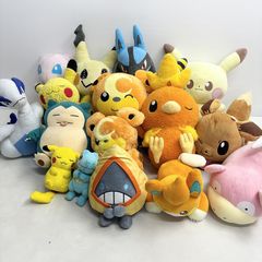 ◆ [정크품] 17점 정리 상품 포켓피스 있어 포켓몬 봉제인형 피카츄 카비곤 히메구마 야동 뮤 현재품 5kg