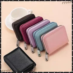  ウォレット PUレザー 軽量カードケース クレジットカード収納 ミニ財布 レディース メンズ アコーディオンウォレット ファスナー付き スモールカードケース カードポケット コンパクト財布 レシート収納