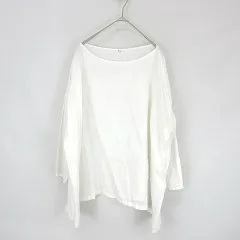 アーツ&サイエンス ARTS & SCIENCE ARTS&SCIENCE コットン ワイド カットソー トップス  長袖 白 ホワイト 1のサムネイル