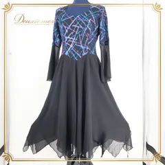 パーティドレス ワンピース ドレス MON PARIS 黒 L ラメ パーティ 発表会 イベント ブラック系 ブルー系 パープル系 日本製 レース ブラック フォーマル ドレス イブニングドレス 体型カバー おしゃれ 結婚式 二次会 謝恩会 フレア シンプル