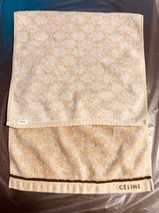 CELINE セリーヌ フェイスタオル ハンドタオル beige ベージュ 茶