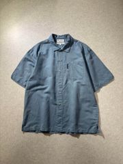 90s~ Columbia linen-cotton shirt
