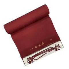 【🌟大特価🌟】ME-A-224  正絹　七寿宴　片裏付　七分丈　寿光織　反物　道行コート　着物　和装　レディース　女性　小豆色　えんじ　リメイク