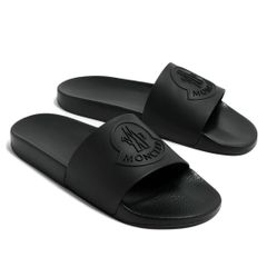 15 MONCLER モンクレール BASILE ブラック 4C00020 M2999 サンダル シャワーサンダル