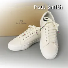 新品 PS  Paul Smith ポール・スミス AMOS キャンバス スニーカー 靴 コットン シューズ L（UK8,EU42,US9) XL（UK9,EU43,US10)