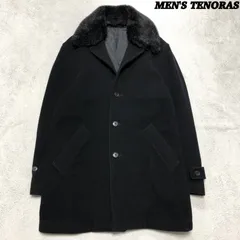 【紳士の装い】ティノラスTenoras・チェスターコート・ロング・ブラック・L 紳士の装い】ティノラスTenoras・チェスターコート・ロング