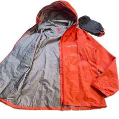 【現行モデル】モンベル　ストームクルーザージャケット S　赤　ゴアテックス 登山