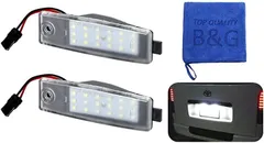 TOP QUALITY B＆G 高輝度LED搭載・防水仕様 TOYOTA トヨタ ナンバー灯 2個 ハイエース 200系 bB 30系 RAV4 ヴァンガード ハリアー 10系 ライセンスランプ 交換のサムネイル