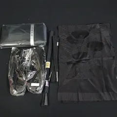 和装小物　草履　帯締め　帯揚げ　バッグ　喪服用　葬式【232121】