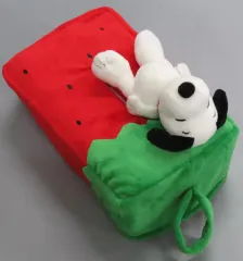 【中古】雑貨 2.スヌーピー ティシュボックスカバー 「サンリオ当りくじ ローソンスヌーピー当りくじ」