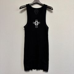 CHROME HEARTS Hairy Cross Rib Tank Top クロムハーツ ヘアリー クロス タンクトップ 黒 ブラック トップス インナー メンズ レディース Lサイズ 新品未使用 新作