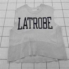 ◇ ⊂ SHIPS シップス ロゴ ノースリーブ ニットソー サイズ表記なし グレー系 レディース E  【1509180005229】