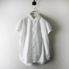 Le Glazik ルグラジック JL-3613 コットンラウンドカラー半袖シャツ 36/ホワイト ブラウス トップス【2400012884472】のサムネイル