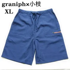 【あの「小枝」がワンちゃんに！】 未使用 夏 メンズ レディース 紺 XL graniph グラニフ MORINAGA コラボ ショートパンツ ナガスギルコエダ フレンズのサムネイル