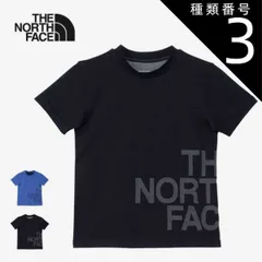 種類3：K/150 ザ・ノース・フェイス tシャツ キッズ 半袖 男の子 女の子 UVカット THE NORTH FACE NTJ32471 S/S ショートスリーブエンジニアードビッグロゴクルー 部活 スポーツ 運動 ブラック ブルー 130cm / 140
