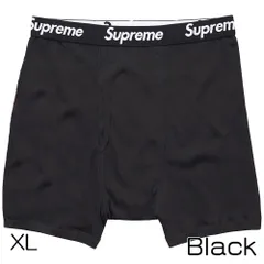 【新品】Supreme Hanes ボクサーパンツ 1枚 ブラック XLサイズ シュプリーム ヘインズ 下着 メンズ